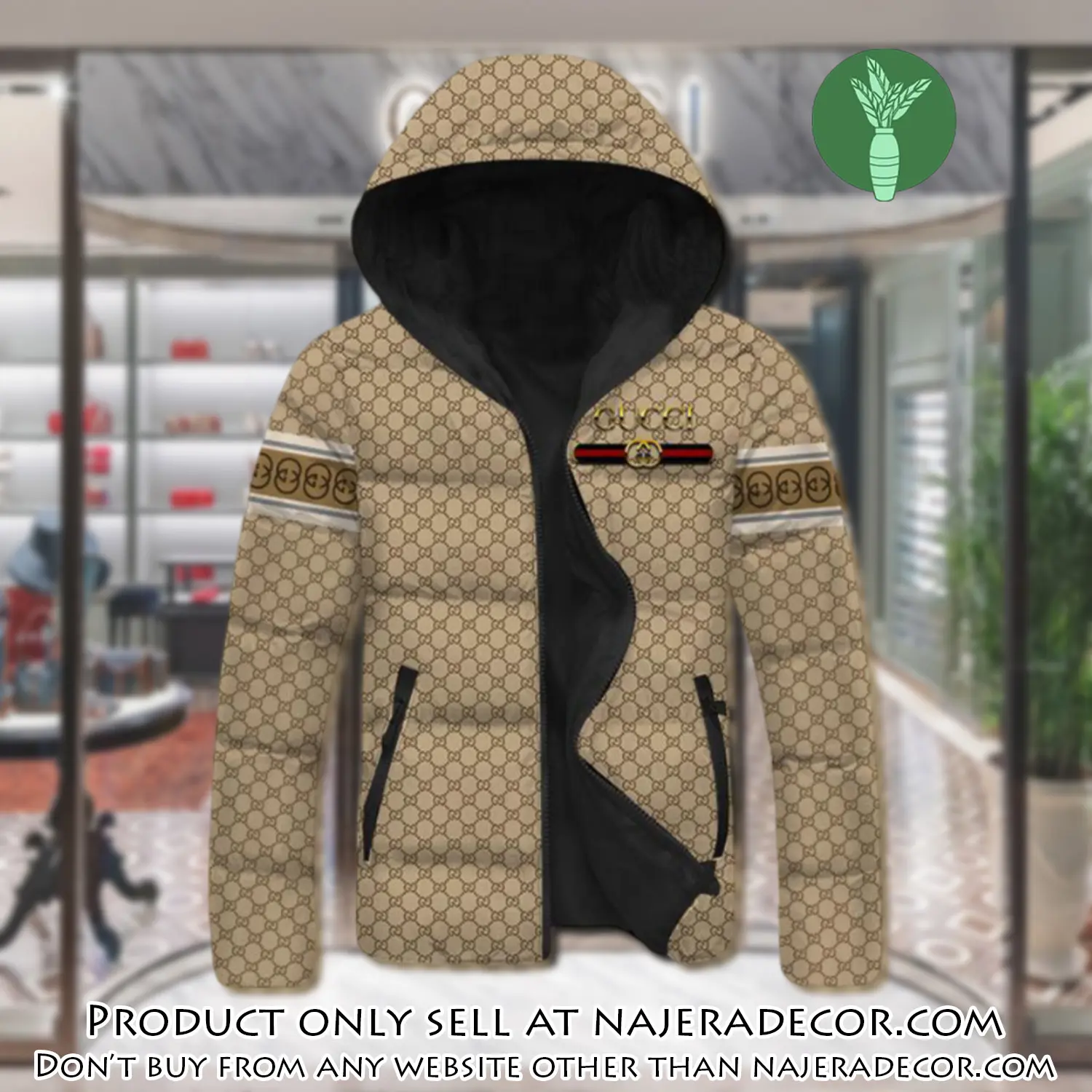 Gucci downfilled coat ultralight down jacket outdoor jacket warm outwear dfj1006 njr3351260